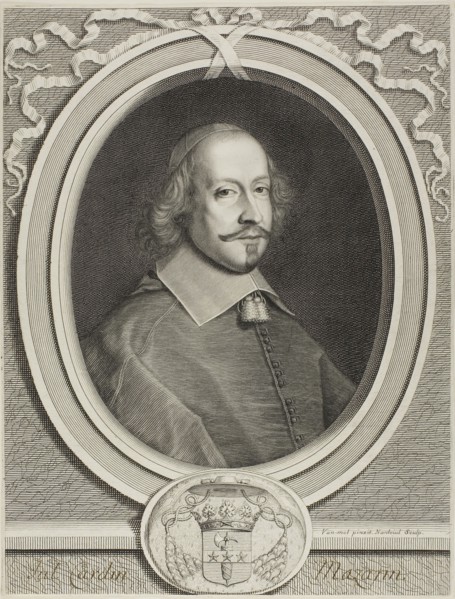 Cardinal Mazarin, c. 1655, Robert Nanteuil (French, 1623-1678), after Pieter van Mol (Flemish,