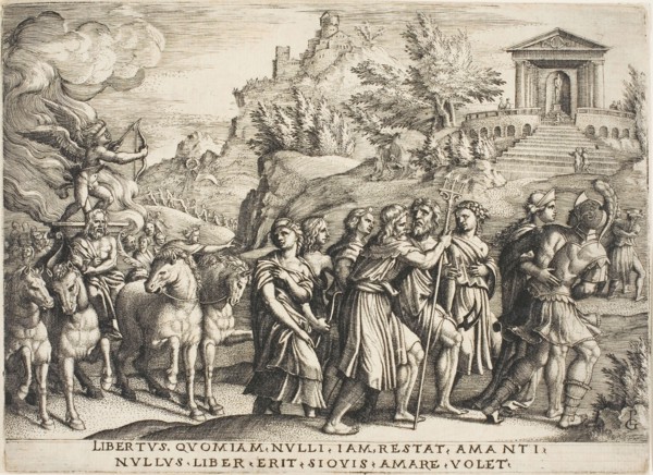 The Triumph of Love, plate one from The Triumphs of Petrarch, c. 1539, Georg Pencz, German, c.