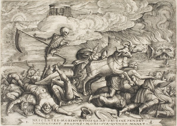 The Triumph of Death, plate five from The Triumphs of Petrarch, c. 1539, Georg Pencz, German, c.