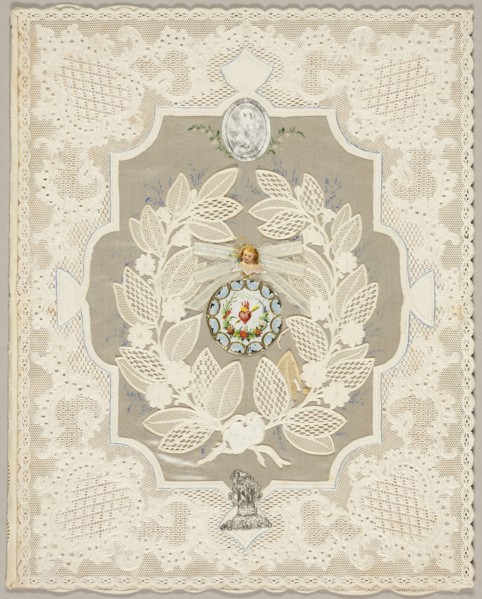 Love (Valentine), c. 1850, Unknown Artist, English, 19th century, England, Collaged elements with