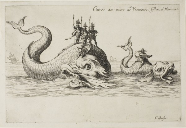 Entry of Mm. de Vroncourt, Tyllon, and Marimont, from The Combat at the Barrier, 1627, Jacques