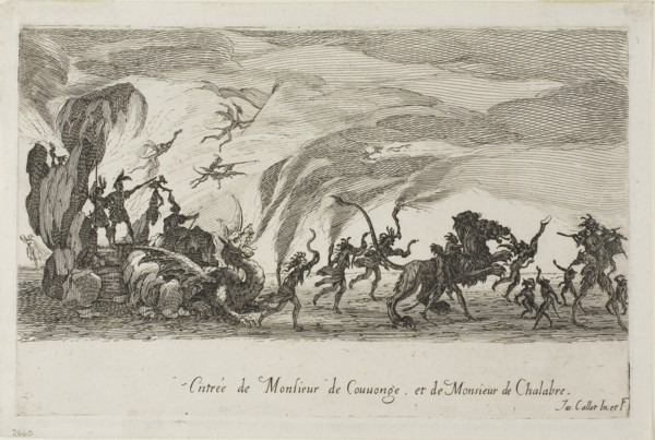 Entry of M. de Couvonage and M. de Chalabre, from The Combat at the Barrier, 1627, Jacques Callot,