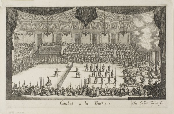 The Grand Tournament: The Combat, 1627, Jacques Callot, French, 1592-1635, France, Etching in black