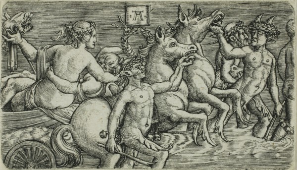 The Triumph of the Sea-Gods, 1520/25, Albrecht Altdorfer (German, c. 1480-1538), after Peregrino da