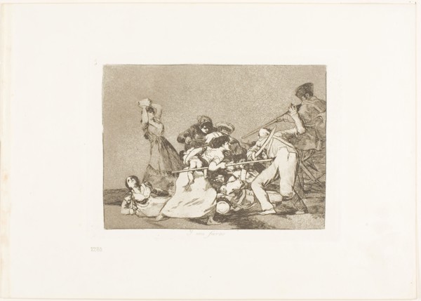 And they are like wild beasts, plate five from The Disasters of War, 1812/15, published 1863,