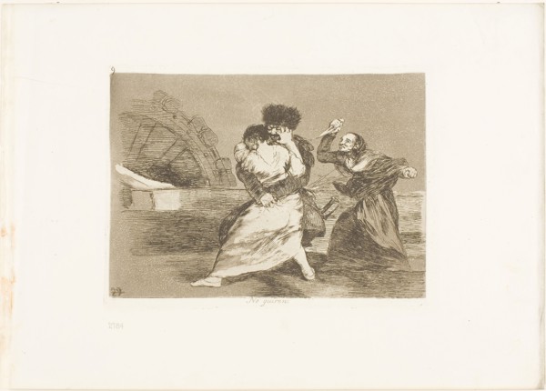 They Don’t Like it, plate nine from The Disasters of War, 1810/15, published 1863, Francisco José