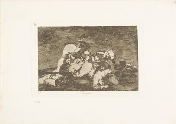 Neither do these, plate ten from The Disasters of War, 1810/15, published 1863, Francisco José de
