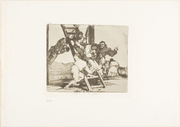 It’s a hard step!, plate 14 from The Disasters of War, 1810/11, published 1863, Francisco José de
