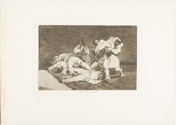 It will be the same, plate 21 from The Disasters of War, 1810/12, published 1863, Francisco José de