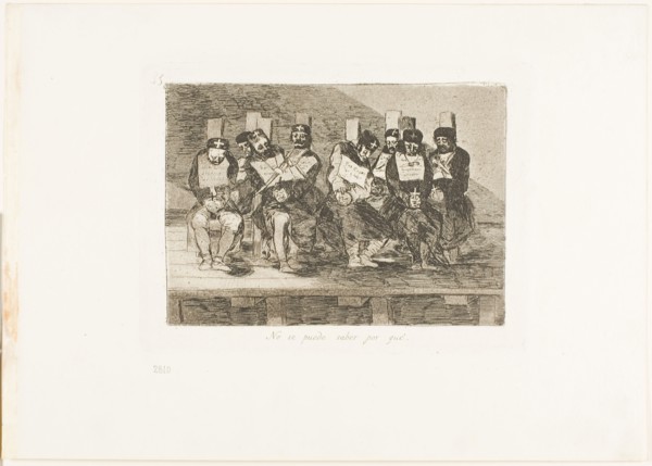 One Can’t Tell Why, plate 35 from The Disasters of War, 1812/15, published 1863, Francisco José de