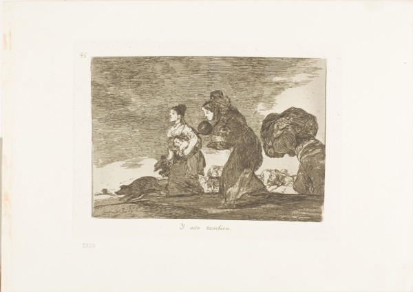 And this too, plate 45 from The Disasters of War, 1812/15, published 1863, Francisco José de Goya y