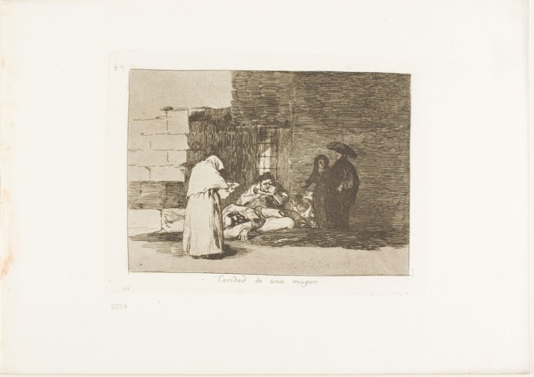 A Woman’s Charity, plate 49 from The Disasters of War, 1812/15, published 1863, Francisco José de