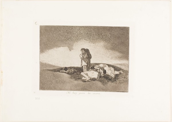There is No One to Help Them, plate 60 from The Disasters of War, 1812/15, published 1863,