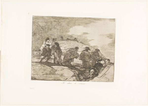 They Do Not Know the Way, plate 70 from The Disasters of War, 1815/20, published 1863, Francisco