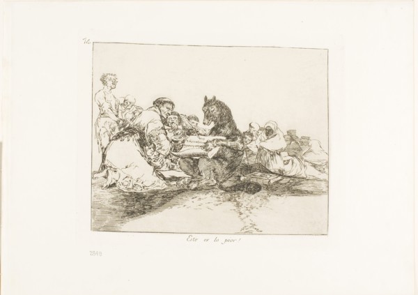 That is the worst of it!, plate 74 from The Disasters of War, 1815/20, published 1863, Francisco