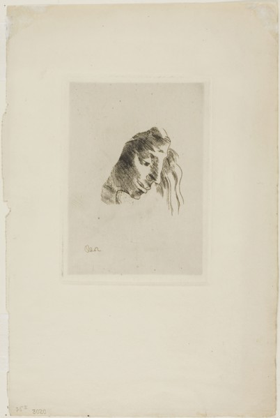 Ex-libris, 1893, Odilon Redon, French, 1840-1916, France, Etching on cream laid paper, 138 × 100 mm