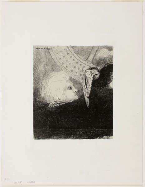 The Wheel, plate three from In Dreams, 1879, Odilon Redon, French, 1840-1916, France, Lithograph on