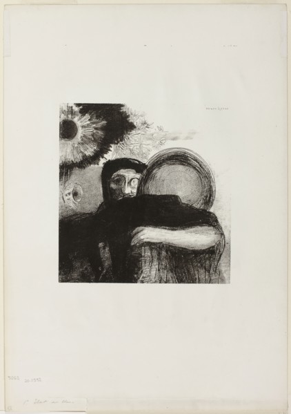 A Strange Juggler, plate 5 from Homage to Goya, 1885, Odilon Redon, French, 1840-1916, France,