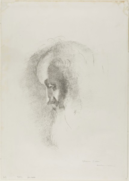 To Old Age, from Night, 1886, Odilon Redon, French, 1840-1916, France, Lithograph in black on white