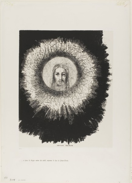 And in the Very Disk of the Sun Lights the Face of Jesus Christ, plate 10 from The Temptation of