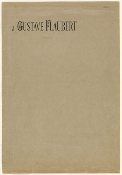 Portfolio Cover for A Gustave Flaubert (Tentation de Saint-Antoine), 1888, Odilon Redon, French,