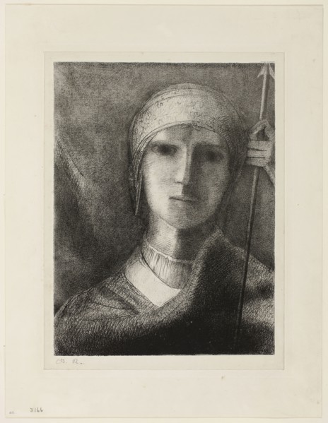 Parsifal, 1892, Odilon Redon, French, 1840-1916, France, Lithograph in black on ivory China paper