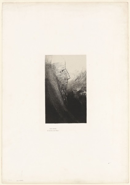 St. Anthony: Help me, O my God!, plate 2 of 24, 1896, Odilon Redon, French, 1840-1916, France,