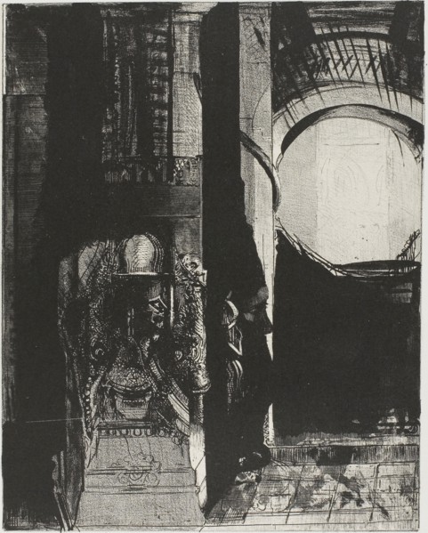 And On Every Side Are Columns of Basalt,…the Light Falls From the Vaulted Roof, plate 3 of 24,
