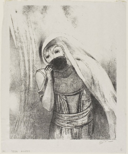 She Draws From Her Bosom a Sponge, Perfectly Black, and Covers it With Kisses, plate 8 of 24, 1896,