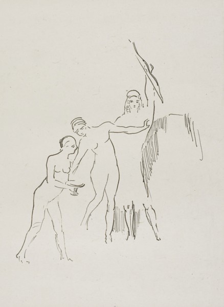 Immediately Three Goddesses Arise, plate 11 of 24, 1896, Odilon Redon, French, 1840-1916, France,