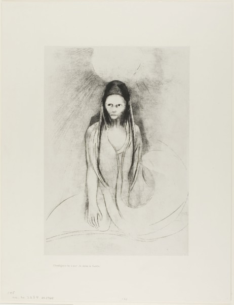 Intelligence was Mine! I Became the Buddha, plate 12 of 24, 1896, Odilon Redon, French, 1840-1916,