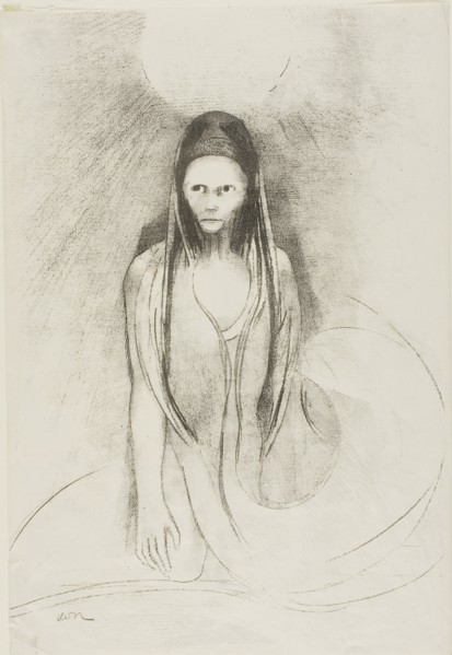 Intelligence was Mine! I Became the Buddha, plate 12 of 24, 1896, Odilon Redon, French, 1840-1916,