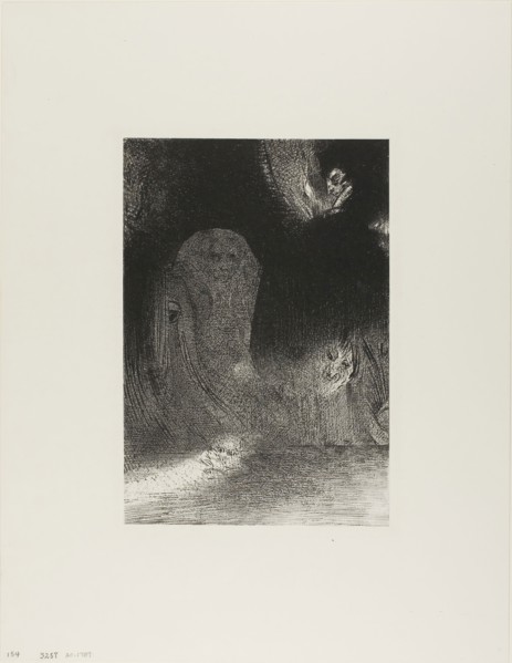 I Have Sometimes Seen in the Sky What Seemed Like Forms of Spirits, plate 21 of 24, 1896, Odilon