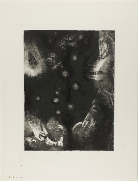 Different Peoples Inhabit the Countries of the Ocean, plate 23 of 24, 1896, Odilon Redon, French,