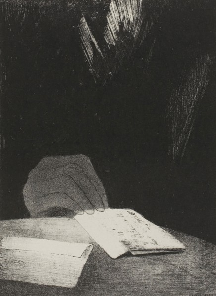 It Was a Hand, Seemingly as Much of Flesh and Blood as My Own, plate 4 of 6, 1896, Odilon Redon,