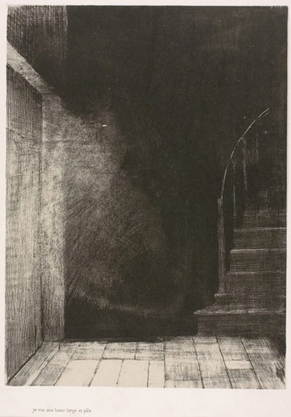It Was a Hand, Seemingly as Much of Flesh and Blood as My Own, plate 4 of 6, 1896, Odilon Redon,