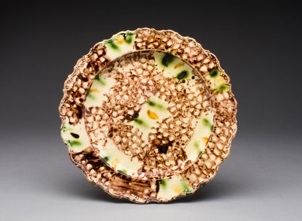 Plate, 1760/70, England, Staffordshire, Staffordshire, Lead-glazed earthenware (creamware), Diam.