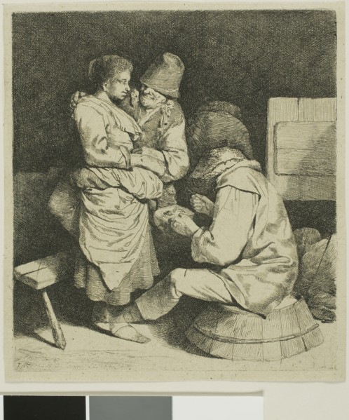 The Young Innkeeper, c. 1650, Cornelis Pietersz Bega, Dutch, 1631/32-1664, Netherlands, Etching on