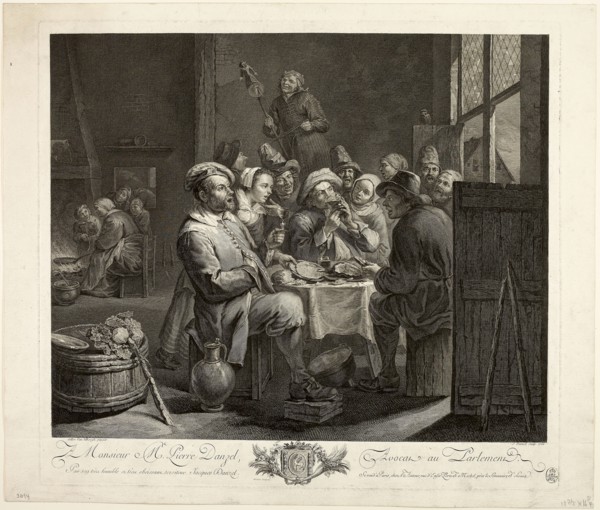 The King Drinks, 1766, Jacques Claude Danzel (French, 1737-1809), after Gillis Van Tilborgh, the