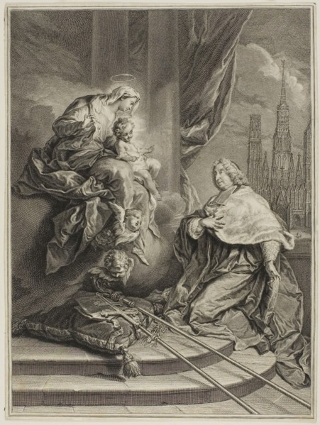 Portrait of Louis de la Vergne de Tressan, Count of Lyon, Archbishop of Rouen, c. 1728,