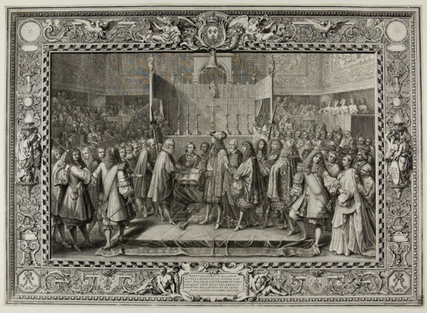 Renewal of the Alliance Between the French and the Swiss in 1663 (after LeBrun), 1680, Sébastien Le