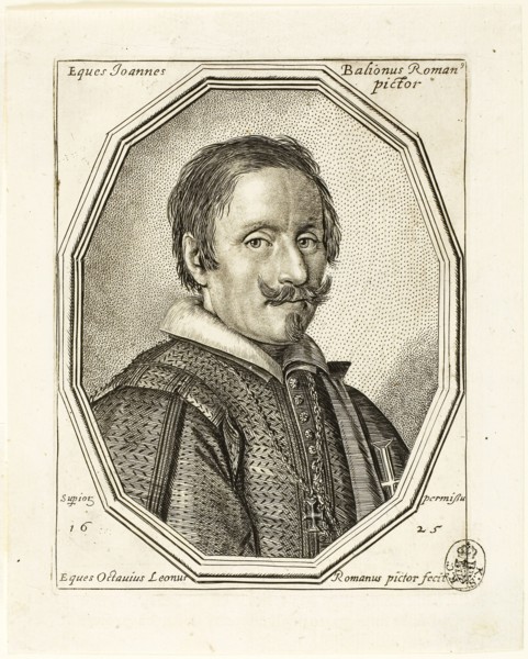 Giovanni Baglione, 1625, Ottavio Mario Leoni, Italian, 1578-1630, Italy, Engraving on ivory laid