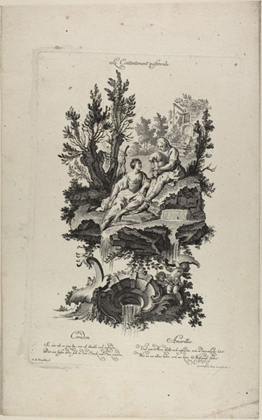 Pastoral Contentment, n.d., Johann Lorenz Rugendas I (German, 1730-1799), after Charles Eisen