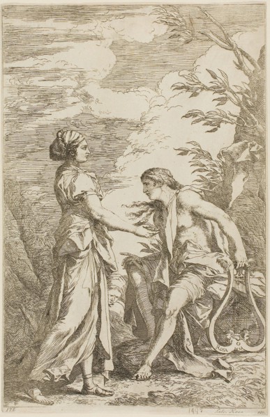 Apollo and the Cumean Sybil, c. 1780, After Salvator Rosa, Italian, 1615-1673, Carlo Antonini ?, c