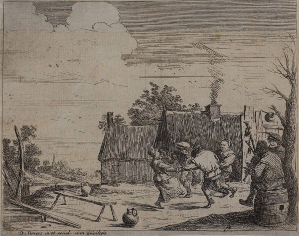 Circle Dance, 1635/68, David Teniers the Younger, Flemish, 1610-1690, Flanders, Etching in black on