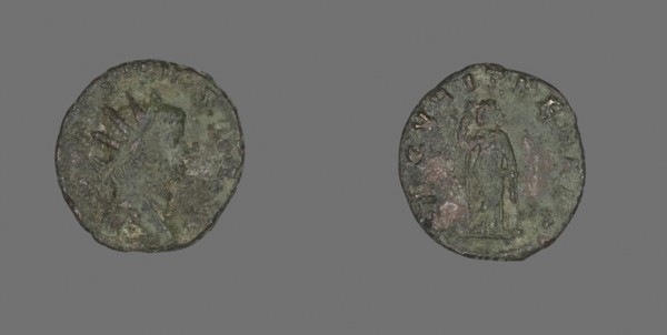 Antoninianus (Coin) Portraying Emperor Gallienus, AD 260/268, Roman, minted in Rome, Roman Empire,