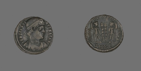 Coin Portraying Emperor Constantine I, AD 331/334, Roman, minted in Cyzicus, Asia Minor (now
