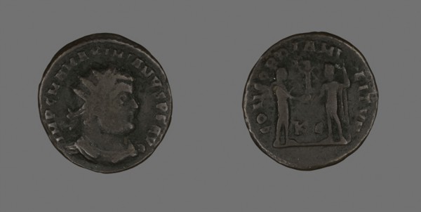 Coin Portraying Emperor Maximianus, AD 286/305, Roman, Roman Empire, Bronze, Diam. 2.1 cm, 2.46 g