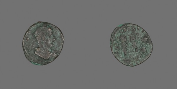 Coin Depicting an Emperor, 4th century AD, Roman, Roman Empire, Bronze, Diam. 1.6 cm, 1.79 g
