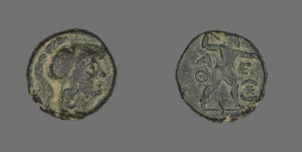 Coin Depicting the Goddess Athena, after 322 BC or 220/83 BC, Greek, minted in Athens, Athens,